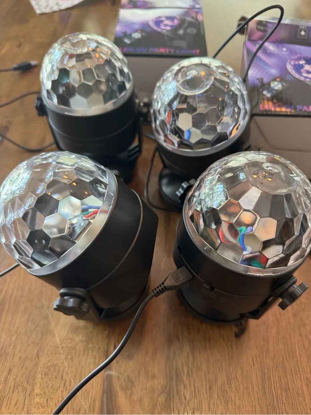 Party Light Multi-Pack - Crystal Disco Ball Projectors